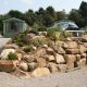 Caravan Park with rock garden