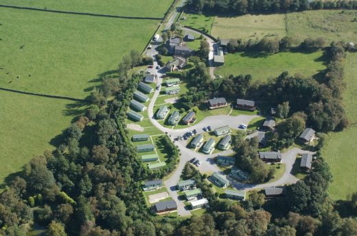 Birds-eye view of Reynard Crag Holiday Park